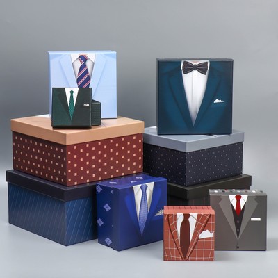 Набор коробок 10 в 1, упаковка подарочная, «Костюмы», 10 х 10 х 6‒28 х 28 х 15 см