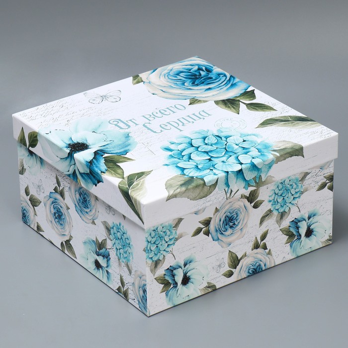 Набор коробок 10 в 1, упаковка подарочная, «Шебби», 10.2 х 10.2 х 6‒28.2 х 28.2 х 15 см - фото 1909095357