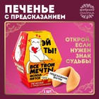 Печенье с предсказанием «Мечты исполнятся», 1 шт. - Фото 1