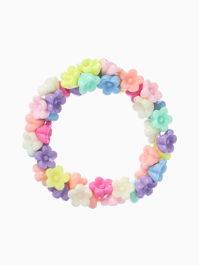 Браслет детский «Выбражулька. Букетик цветов», d=7 см, разноцветный