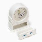 Часы - будильник настольные "Цветок" с ящичком для мелочей, d-6.5 см, 10.2 х 12.5 см, АА - Фото 4