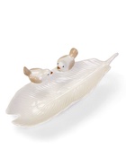 Декоративная подставка для мелочей TAKE IT EASY «Пташки», 21×8×5 см, белая - Фото 4