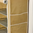 Обувница, 6 ярусов, 60×28×105 см, цвет МИКС - Фото 5