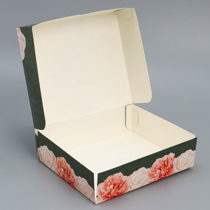 Коробка кондитерская, упаковка, «Золотому учителю» 17 х 20 х 6 см 4746043 - фото 1907633950