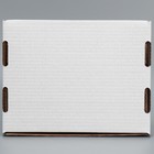 Коробка подарочная сборная с окном белая, упаковка, 27 х 10 х 21 см 9381906