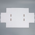 Коробка подарочная сборная с окном белая, упаковка, 27 х 10 х 21 см 9381906