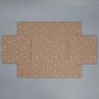 Коробка подарочная сборная с окном, упаковка, «Звезды», бурый ,27х10х21 см (комплект 5 шт) - фото 24245401