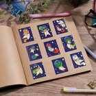 Наклейки бумажные «Космические животные», c раскраской на обороте, 11 × 15,5 см - Фото 4