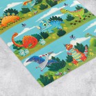 Наклейки детские бумажные «Динозаврики», c раскраской на обороте, 11 х 15.5 см - Фото 2