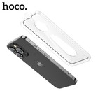 Защитное стекло Hoco для iPhone 14 Plus/13 Pro Max, с рамкой для установки, полный клей - фото 6815109