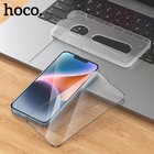 Защитное стекло Hoco для iPhone 14 Plus/13 Pro Max, с рамкой для установки, полный клей 9285578 - фото 13800717