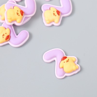 Декор для творчества «Цифра 7 со зверюшкой», набор 10 шт., 2×2.1 см