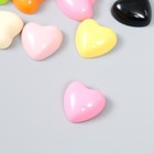 Декор для творчества пластик "Разноцветные сердечки" глянец набор 15 шт МИКС 1,7х1,7х0,7 см   935991 - Фото 2