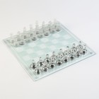 Шахматы стеклянные, доска 35 х 35 см - фото 319742020