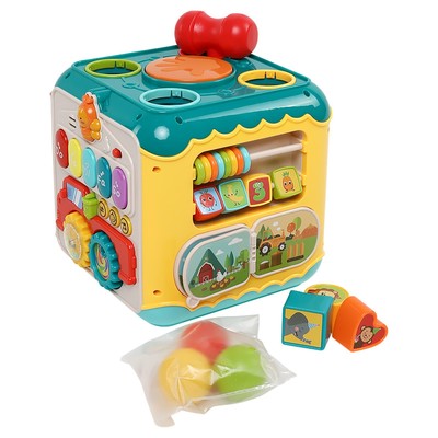 Развивающий игровой центр Everflo Activity Cube HS0460988, разноцветный