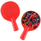 Набор игровой, ракетки 8×12 см и два мячика, Человек-паук - фото 9084470