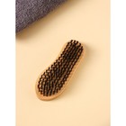 Щётка для одежды деревянная LaDо́m, 13×5×3 см, искусственный ворс, 130 пучков - Фото 3