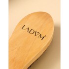 Щётка для одежды деревянная LaDо́m, 13×5×3 см, искусственный ворс, 130 пучков - фото 6815625