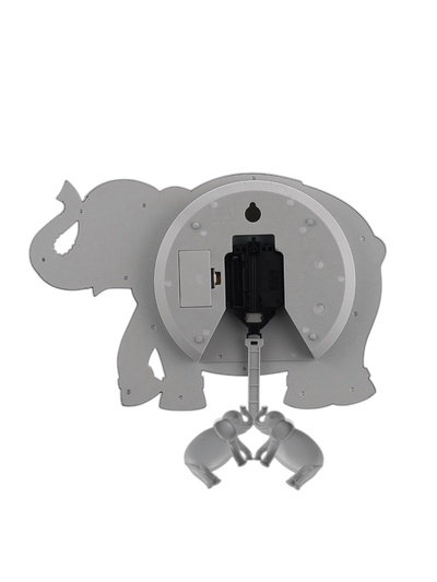 Часы настенные интерьерные детские "Слон", дискретный ход, с маятником, 24.5 х 36 х 5.5 см