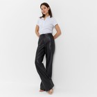 Брюки женские (экокожа) MINAKU: Eco leather цвет чёрный, размер 46 9437245 - фото 14152010