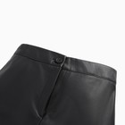 Брюки женские (экокожа) MINAKU: Eco leather цвет чёрный, размер 46 - Фото 8
