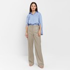 Брюки женские (экокожа) MINAKU: Eco leather цвет серый, размер 42 9437305 - фото 14152090