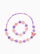 Набор детский Выбражулька «Ромашки с бабочкой», 2 предмета: бусы, браслет, МИКС - Фото 1