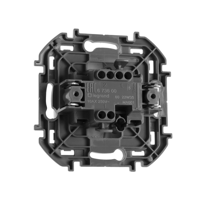 Выключатель Legrand INSPIRIA, 1-кл, 10 AX, 250 В, Белый - фото 18563452 Выключатель Legrand INSPIRIA, 1-кл, 10 AX, 250 В, Белый - фото 18563452