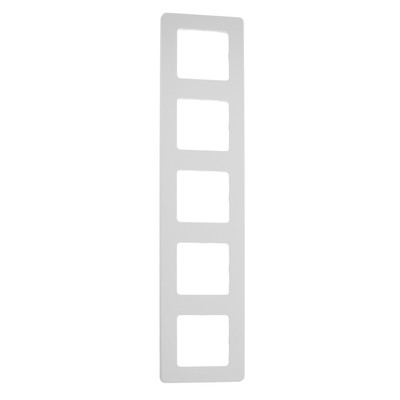 Рамка Legrand INSPIRIA, 5 пост, Белый