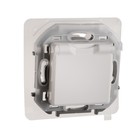 Розетка Legrand INSPIRIA, 2К+З, IP 44, с откидной крышкой и шторками, 16 А, 250 В, Белый 9487495 - фото 16559511