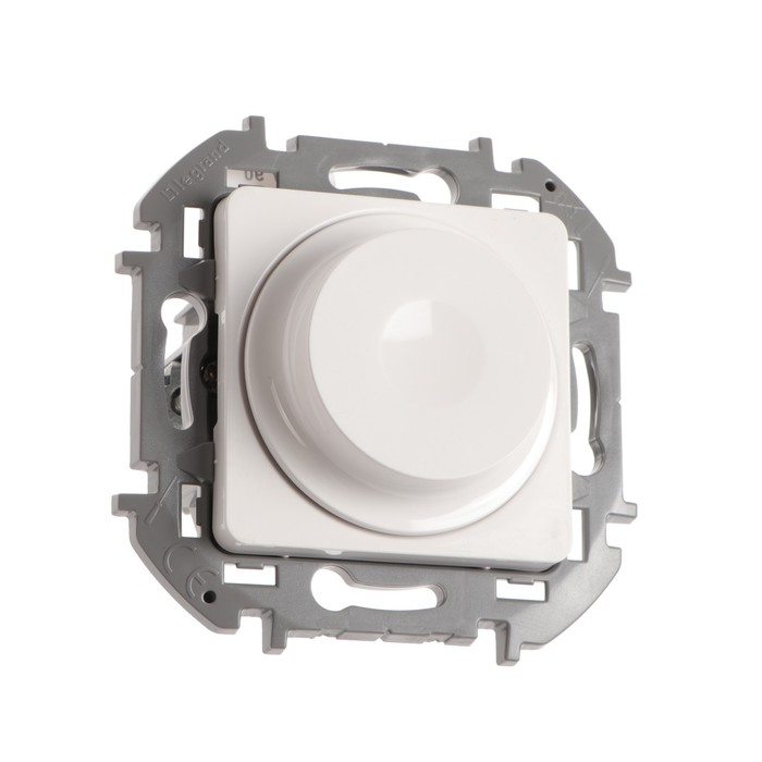 Светорегулятор поворотный Legrand INSPIRIA, без нейтрали, 300 Вт, Белый - Фото 1