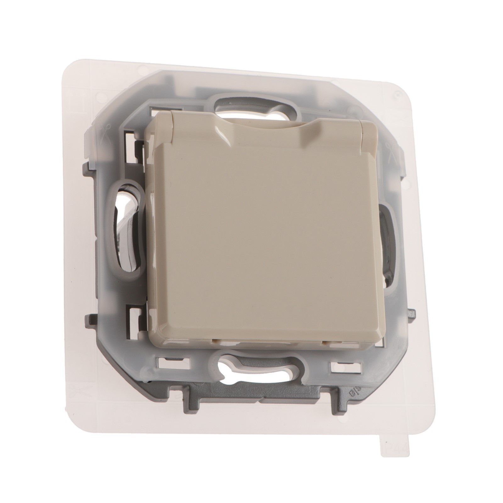 Розетка Legrand INSPIRIA, 2К+З, IP 44, с откидной крышкой и шторками ...