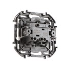 Выключатель двухклавишный Legrand INSPIRIA, 10 AX, 250 В, Алюминий 9487544 - фото 16410666