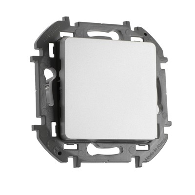Переключатель Legrand INSPIRIA, 1 клавиша, 10 AX, 250 В, алюминий