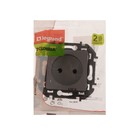 Розетка Legrand INSPIRIA, 2 К, 16 А, 250 В, Алюминий 9487555 - фото 14152146