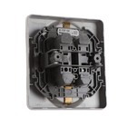 Розетка Legrand INSPIRIA, двухместная, 2К+З, 16 А, 250 В, Алюминий - фото 45450172