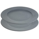 Набор обеденных тарелок Liberty Jones Soft Ripples, 27 см, цвет серый - фото 296300679