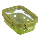 Контейнер для запекания, хранения и переноски продуктов в чехле Smart Solutions, цвет зелёный, 370 мл - Фото 1