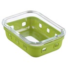 Контейнер для запекания, хранения и переноски продуктов в чехле, цвет зелёный, 370 мл - Фото 11