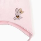 Шапка для девочки, размер 44-46, светло-розовая - фото 42009104