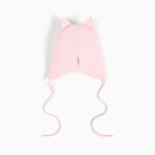 Шапка для девочки, размер 44-46, светло-розовая - фото 42009105