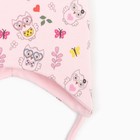 Шапочка для девочки, цвет розовый, размер 44-46 - фото 49431795