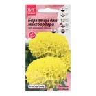 Семена Цветов Бархатцы «Тайшань желтый», 5 шт. - Фото 1