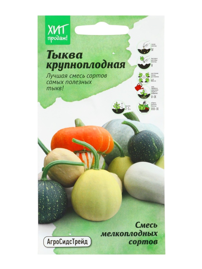 Семена Тыква "смесь мелкоплодных сортов", 2 г - Фото 1