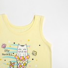 Комплект для девочки (майка, трусы), цвет жёлтый, рост 122-128 см 9501830