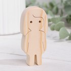 Заготовка для творчества "Фигурка девочка с длинными волосами" 8х3,7 см - фото 25565566