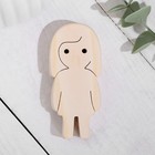 Заготовка для творчества "Фигурка девочка с длинными волосами" 8х3,7 см - фото 25565567