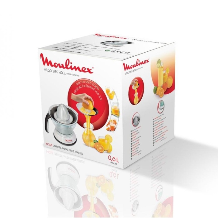 Соковыжималка Moulinex PC300B10, для цитрусовых, 25 Вт, 0.6 мл, белая - фото 51338342 Соковыжималка Moulinex PC300B10, для цитрусовых, 25 Вт, 0.6 мл, белая - фото 51338342
