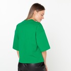 Футболка женская, цвет зелёный, размер 46 - фото 59347904