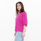 Футболка женская, цвет фуксия, размер 46 - фото 42009175